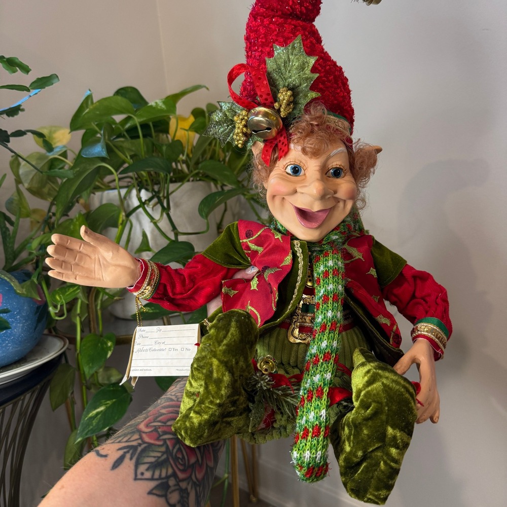 Mark Roberts Holly Jingles Elf Medium 23" Limited Edition 161/500 Christmas EUC - Picture 10 of 10